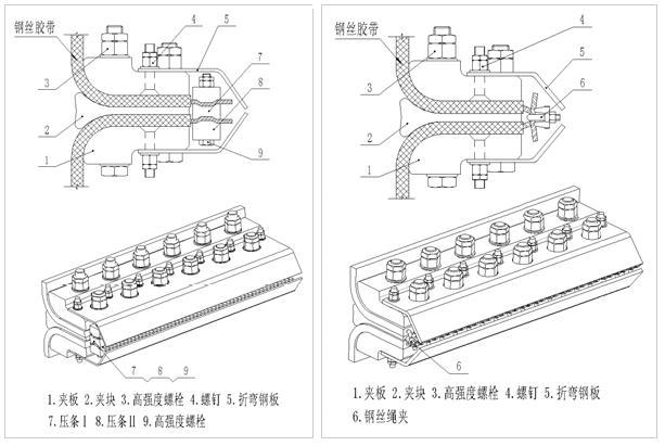 鋼絲膠帶斗式提升機(jī)結(jié)構(gòu)